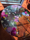 Handmade Live Edge Flower Resin Table