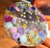 Handmade Clear Floral Resin Table