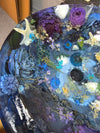 Handmade Epoxy resin floral sink basin
