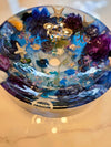 Handmade Epoxy resin floral sink basin