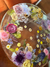 Handmade Clear Floral Resin Table