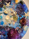 Handmade Epoxy resin floral sink basin