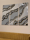 Handmade High End Luxury Masterpiece- Epoxy Resin Art Wall Painting- 3 piece