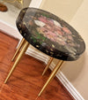 Preserved Flower Epoxy Side Table