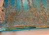 Handmade Blue/Teal and Gold Mirror Ultra Shiny Glittery Canvas Art Painting - Extra Large 36 x 60"