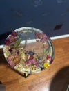 Custom Floral Epoxy Side & Coffee Table