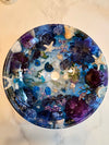 Handmade Epoxy resin floral sink basin