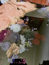 Handmade epoxy resin floral desk