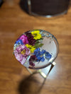 Heat-Resistant Floral Resin Side Table