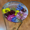 Heat-Resistant Floral Resin Side Table