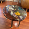 Mesquite & Flower- Wood Epoxy Table