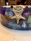 Handmade Epoxy resin floral sink basin