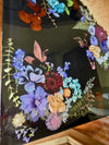 Handmade epoxy resin floral desk