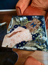 Handmade Wedding bouquet flower preserved in a beautiful square end Table