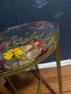 Custom Floral Epoxy Side & Coffee Table