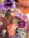 Handmade Clear Floral Resin Table