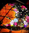Handmade Live Edge Flower Resin Table