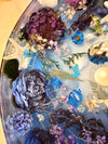 Handmade Epoxy resin floral sink basin