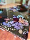 Handmade epoxy resin floral desk