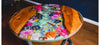 Sheri's Flower Garden- Handmade Flower Epoxy Resin Side Table With Dual Live Edge and Flower River