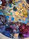 Handmade Epoxy resin floral sink basin