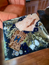 Handmade Wedding bouquet flower preserved in a beautiful square end Table
