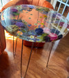Handmade Clear Floral Resin Table
