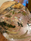 Oval Live Edge Floral Epoxy Table