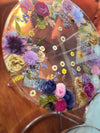 Handmade Clear Floral Resin Table