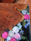Epoxy Resin Flower Accent Table