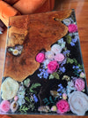 Epoxy Resin Flower Accent Table
