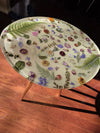 Handmade Oval Coffee Resin Epoxy Table With Real Dried Flowers