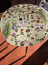 Handmade Oval Coffee Resin Epoxy Table With Real Dried Flowers