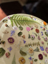 Handmade Oval Coffee Resin Epoxy Table With Real Dried Flowers
