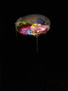 Heat-Resistant Floral Resin Side Table